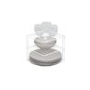simplywire – 3 Tier Plate Rack - Kitchen Cupboard Organiser – White - Square
