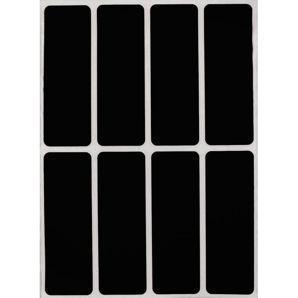 Royal Green Writable Labels Color Coding Stickers in Black 7.5cm x 2.5cm 120 Pack