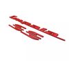 Rear Quarter Panel Emblem Badge Replacement for 1994 1995 1996 Impala Ss 2Pcs (Red)