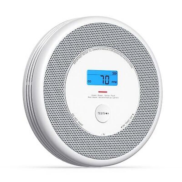 X-Sense Combination Smoke and Carbon Monoxide Detector with Voice Location, I...