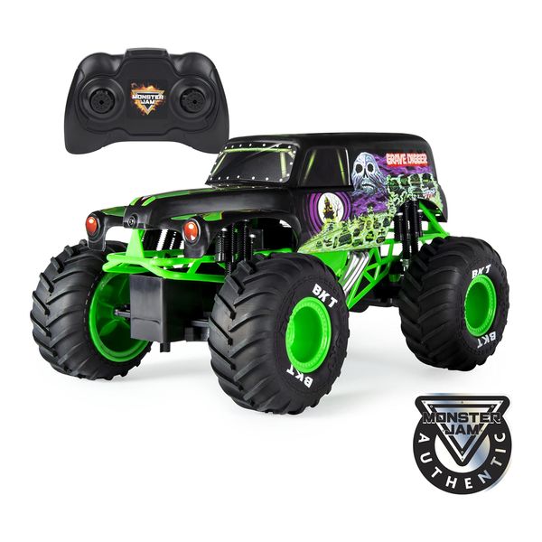 Monster Jam, Official Grave Digger Remote Control Truck 1:15 Scale, 2.4GHz