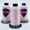 GEM Machine Embroidery Thread, 1x 3000M Cone, 40wt Polyester, Crystal Pink, for Embroidery Machines