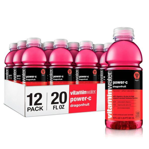 Vitaminwater Power-c Electrolyte Enhanced Water W/ Vitamins, Dragonfruit Drinks,