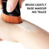 Foundation Makeup Brush,Petal-Shaped Foundation Brush Professional Makeup Brush Dry and Wet Dual Use Face Brush for Blending Liquid Cream or Flawless Powder Loose Powder. (black)