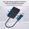 Cablecc NVME M.2 M-Key SATA NGFF SSD Docking External Enclosure with USB3.0 Type-C Type-A Horizontal Cable RTL9210B Chipset