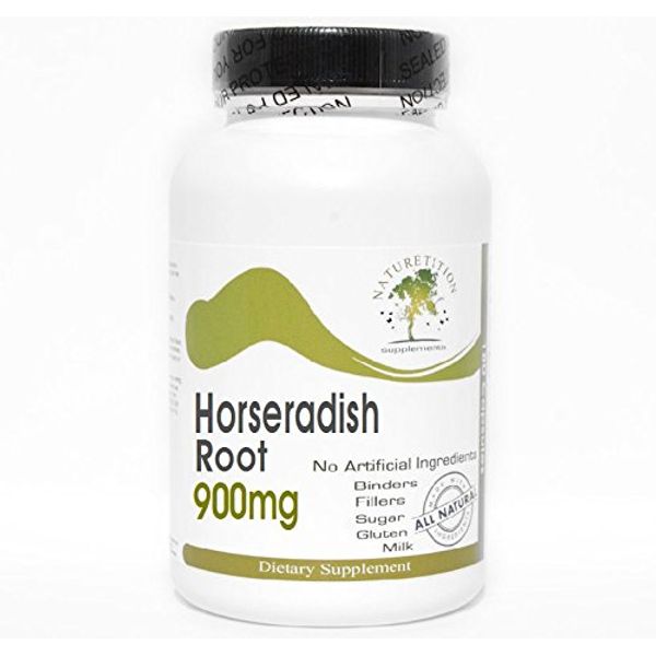 Naturetition Supplements Horseradish Root 900mg ~ 180 Capsules - No Additives