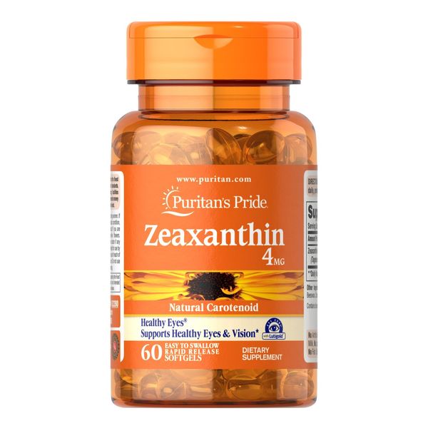 Puritan's Pride Zeaxanthin 4 mg - 60 Softgels