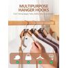 Space Saving Hanger Hooks 60 Pack, Black Clothes Hanger Connector Hooks, Heav...