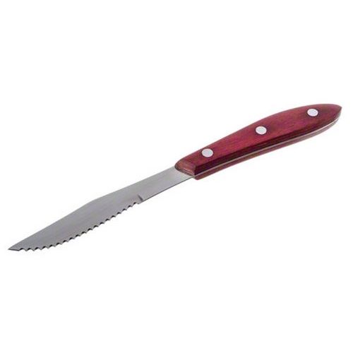 American Metalcraft 8" Pakkawood Handle Pointed Tip Steak Knife [Set of 12]