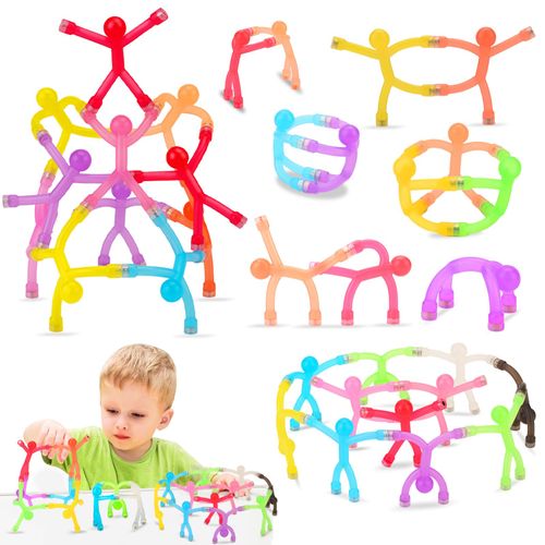 YOTNUS 12Pcs Magnetic Toys, Magnet Men for Travel Toys, Fridge Magnets Funny, Cute Magnets for Kids and Adults, Magnetic People Colorful Mini Toys for Refrigerator, Whiteboard, Desk Decoration