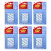 Command Medium Clear Refill Strips [Removable]: 12-Pack (Clear) [6-Sets]