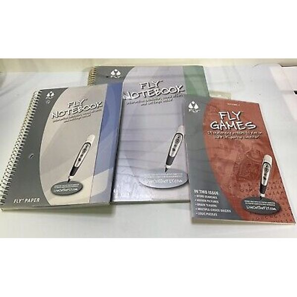 3 Fly Fusion  Digital Pen Paper & Games  Notebooks For Use With Fly Pen Leapfrog