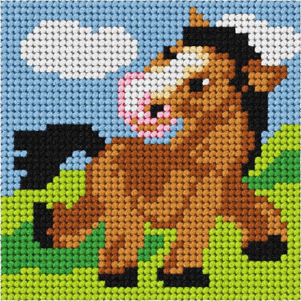 Orchidea Needlepoint Kit: My First Embroidery: Mini: Pony