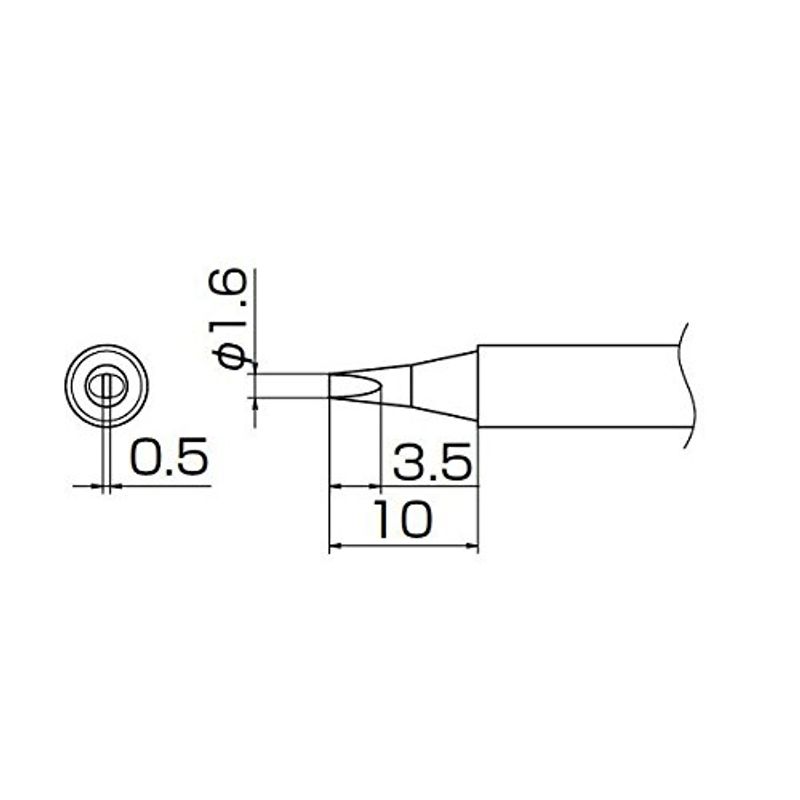 Punta Per Saldatore HAKKO P Type T21-P, Ricambio Originale Per FD-210, Importazione Giapponese