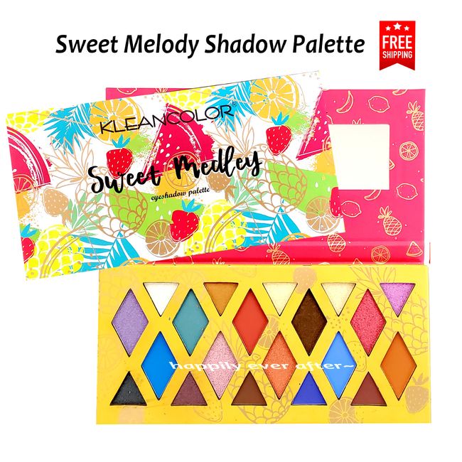 Kleancolor Sweet Melody Eyeshadow Palette - 20 Pigmented Colors, NEW