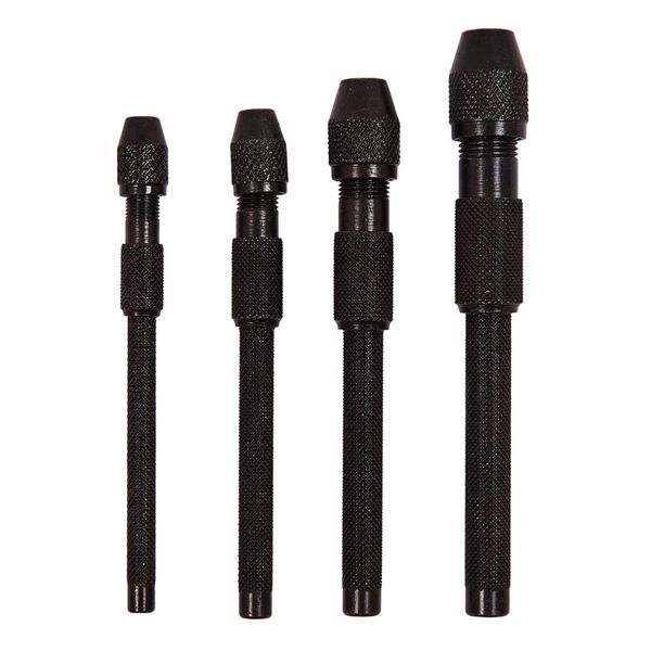 Dapetz ® Pin Vice Set 1mm to 4mm Hand Tools Power Drill Chuck DIY. for Holding Wire, Taps, Scribers, and Reamers and Has a Knurled Grip for Easy Grip