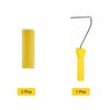sourcing map 3Pcs Paint Roller Kit, 2Pcs 4" Sponge Large Texture Pattern Roller Covers and 10" Paint Roller Frame, for Wall Trim