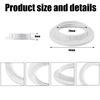 16 Pcs Lampshade Reducer Ring, 8 Pcs E27 to E14 Adapter Rings, Fitting Washer Adaptor (White)