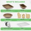 NutriChef 22 Pcs. Home Kitchen Cookware, Kitchen Tools, and Bakeware Set