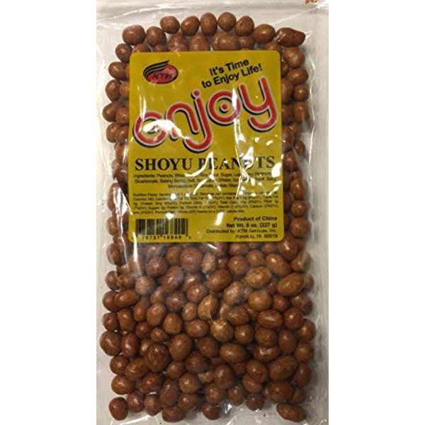 Enjoy Shoyu Iso Peanuts, 8 Ounce