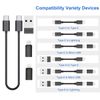 Multi USB Charging Adapter Cable Kit, USB C to Ligh-ting Adapter Box, Conversion Set USB A Type C Lightn-ing Micro Adapter Kit,60W Charging and Data Transfer Cable Kit Sim Tray Eject Tool Slots