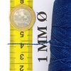 Linhasita Waxed Thread 100 g / 170 m Polyester 1 mm Thick Macrame, 30 Colours blue