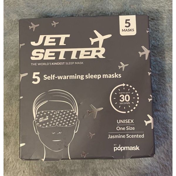 Popmask Jet Setter Self Heated Eye Mask Jasmine 5 Pack