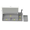 TOWON Desktop Glass Whiteboard with Basic Calculator, 12 Digit LCD Display, W...