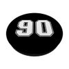 Number #90 Sport White Varsity Number PopSockets Adhesive PopGrip