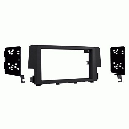Double DIN Car Stereo Radio Install Kit, Wire Harness, Antenna Adapter Compatible with Honda Civic LX 2016, 2017, and 2018 - No Factory Amplifier/Navigation