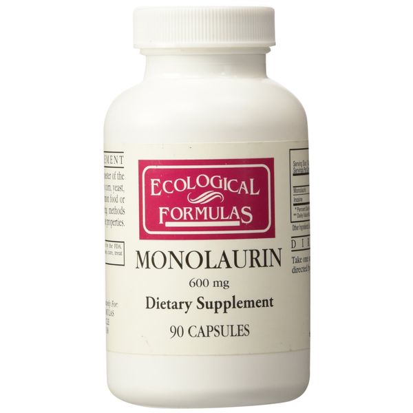 Ecological Formulas Monolaurin 600mg 90 Capsules
