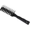 PARSA Beauty Air Vent Detangling Brush - Blow Dryer Brush with Plastic Pins for Quick and Gentle Drying - Hair Brush for Scalp Massage, Black, Oblong, High Quality - 19 x 3 x 3 cm