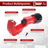 Sharp-tec 3-32mm Pipe Cutter, Adjustable Pipe Slice, Tube Cutter with Deburring Blade, Cutting Wheel Replacable