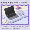 Elecom Mouse Pad Wave UKIU Purple MP-UK01PU