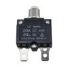 T Tocas 5pcs Push Button Reset 20A Circuit Breakers with Quick Connect Terminals Waterproof Button DC50V AC125-250V