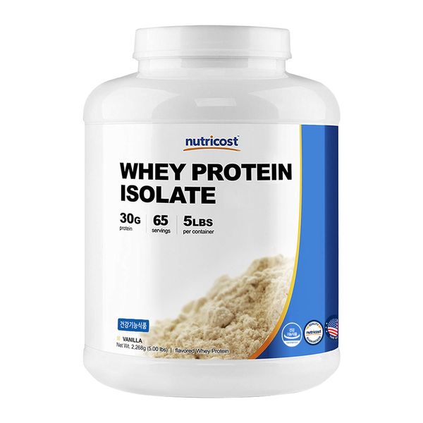 Nutricost WPI Whey Isolate Protein Vanilla, 2268g, 1 Pack, 2268g