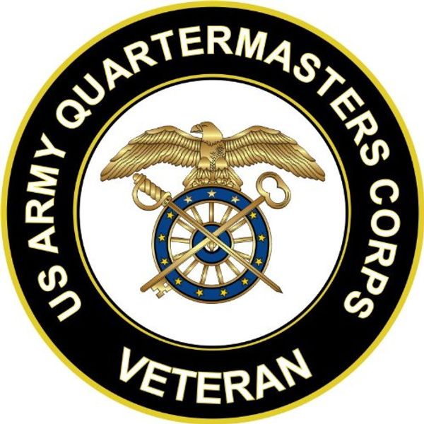 3.8" US Army Quartermaster Corps Veteran Decal Sticker