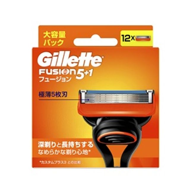 [P&amp;G] Gillette Fusion Replacement Blades 12 pieces [Cosmetics]