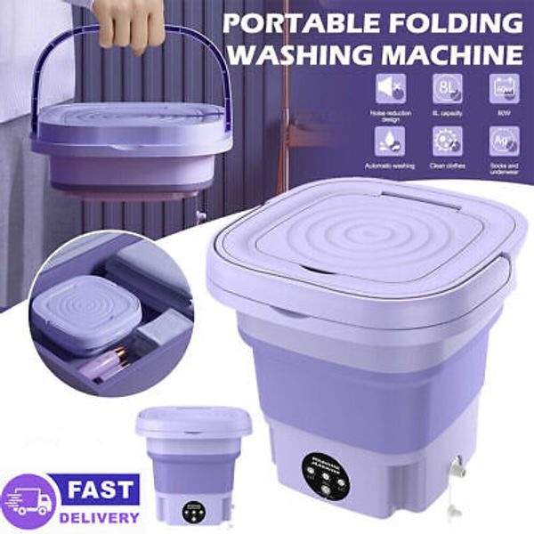 Mini Washing Machine 8L Portable Compact Sterilization Drying Laundry Machines