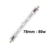 Bright Source 80w 78mm Tungsten Halogen Linear Floodlight Bulb Security Light Bulb – 1 Pack