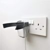 Echo Dot 4th Generation Plug Mount Plug Bracket (3pin UK) With Cable Management (Black)