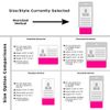 Student Nurse Badge Buddy Vertical w/Height & Weight Conversion Charts (Oversized, Pink)