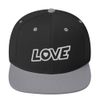 Snapback Hat Love Black/Silver