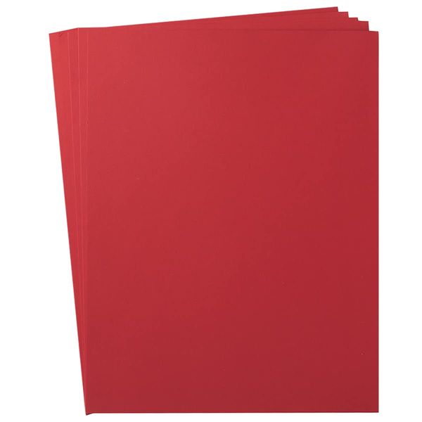 30 sheets Cardstock Paper 8 1/2 x 11 Inches for Crafts and Invitations (Red)