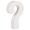 Rayher 62711000 MDF- Symbol ? , weiÃŸ, 11cm, Stärke 2cm