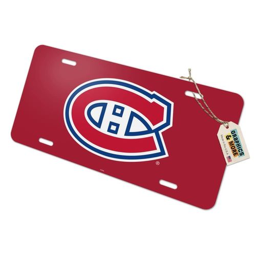 GRAPHICS & MORE Montreal Canadiens Logo Novelty Metal Vanity Tag License Plate