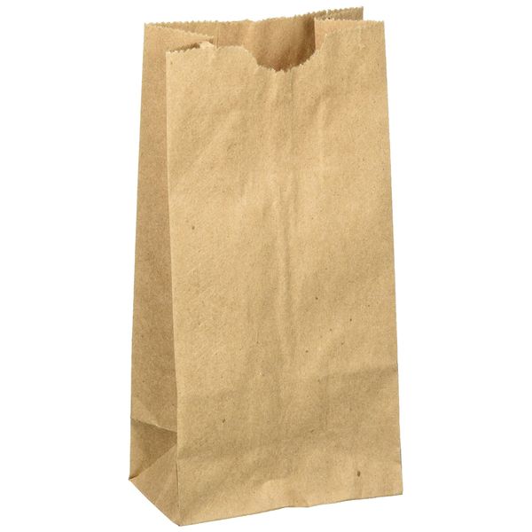 WM Extra Small Brown Paper Bags 3 x 2 x 6" party favors, Paper Lunch Bags, Grocery Bag, wedding favor bags, Kraft bags, paper bags 100 per pack