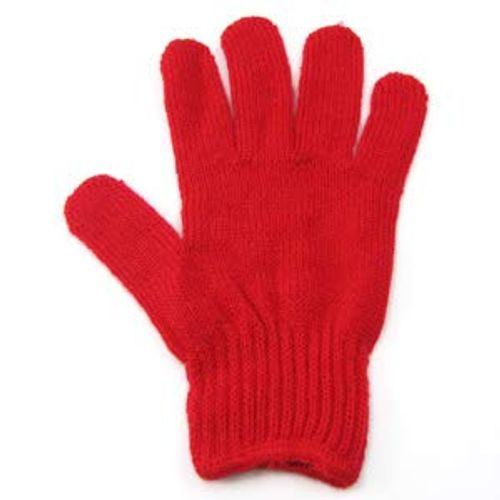 Acrylic Colored Work Gloves, 2 Pieces, Red/No. 16 Gloves, Outdoor, Leisure, Sports Festival, Sports Festival, Cultural Festival, Gardeni