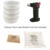 Dean Jacobs Quick & Delicious Creme Brulee Gift Set with Culinary Torch for Caramelizing Tops