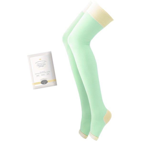[Aesthetical Lab] Oya Slim Platinum Full Length Compression Socks, mint